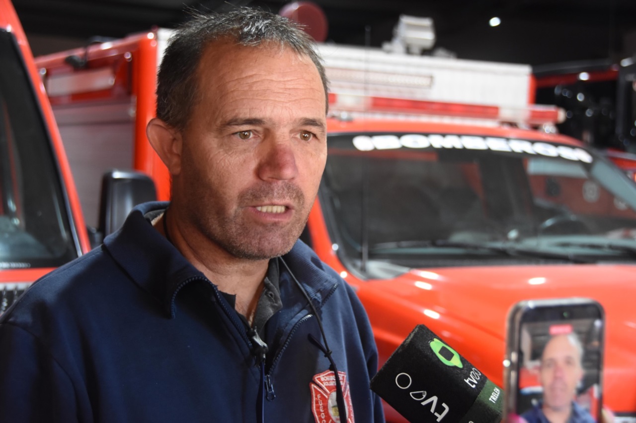 Cristian Otero jefe de bomberos - Fotografía Sergio Esparza / Diario Jornada