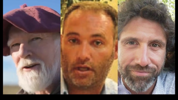 Stocker, Abril y Manera, tres de los ganaderos que fueron a Legislatura.