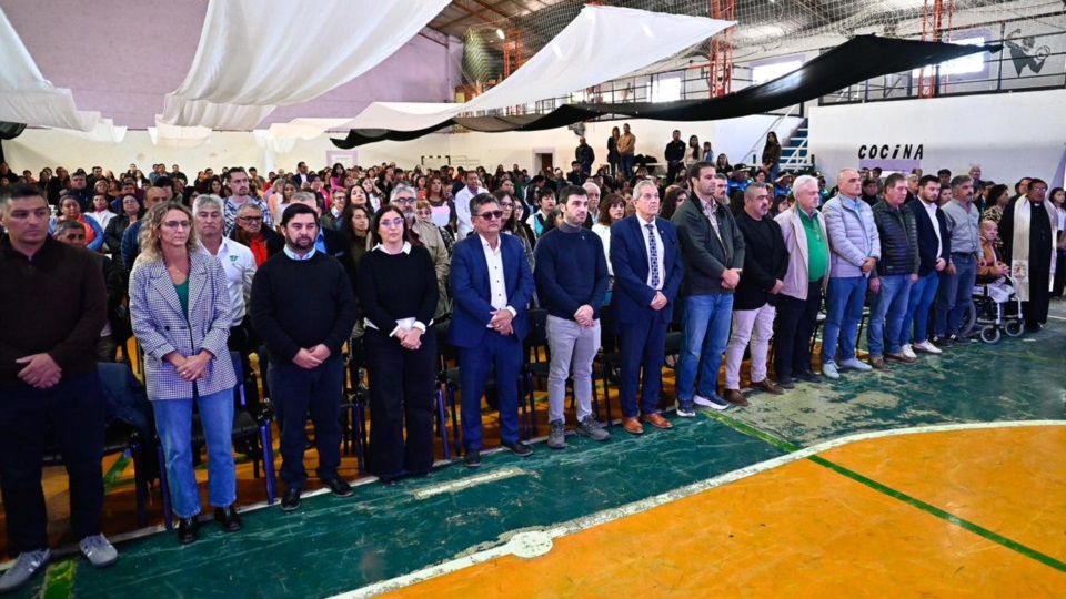 Mongilardi, Torres y Punta en el acto.