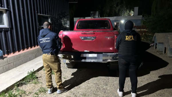 Una camioneta recuperada.