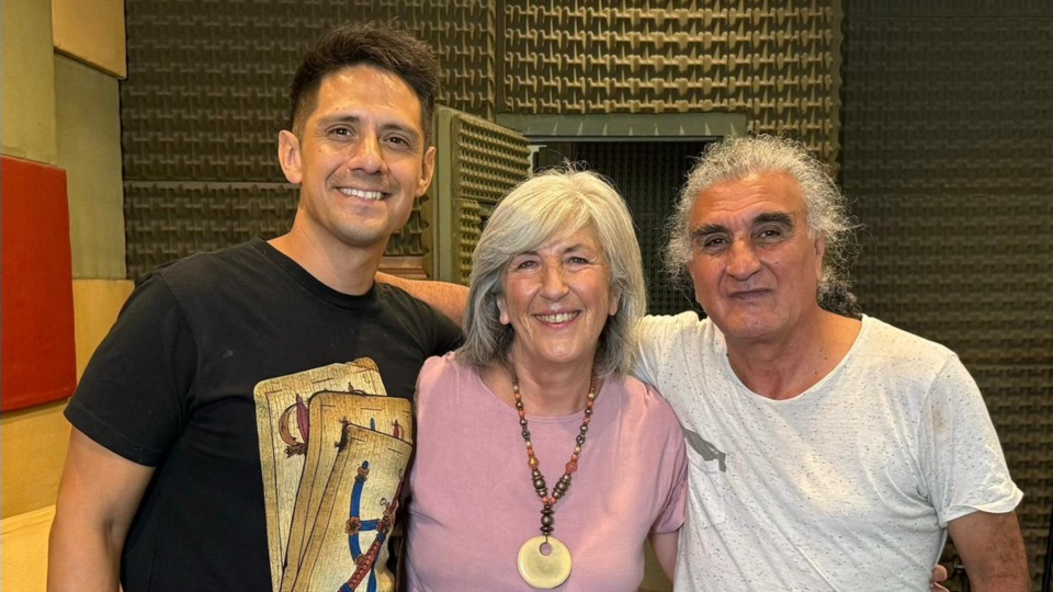 Sergio Llancamán junto a Marta Piren y Hugo Merlo.