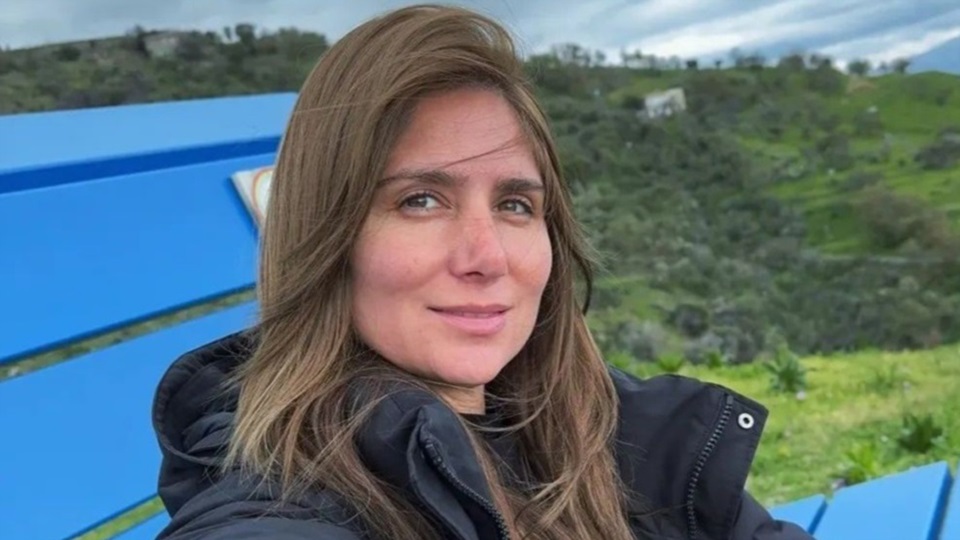 Lucía Bria, tía del niño que sobrevivió del accidente. 