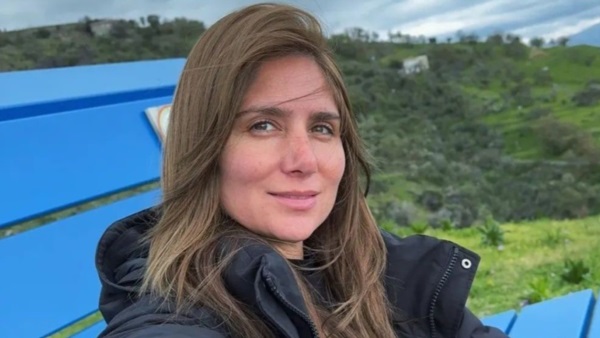 Lucía Bria, tía del niño que sobrevivió del accidente. 