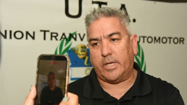 Samuel Alarcón representante de UTA Trelew
