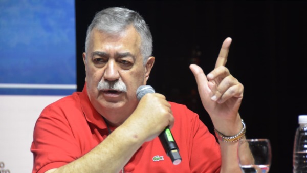 Héctor González, secretario general de Luz y Fuerza. Foto: Daniel Bruno.