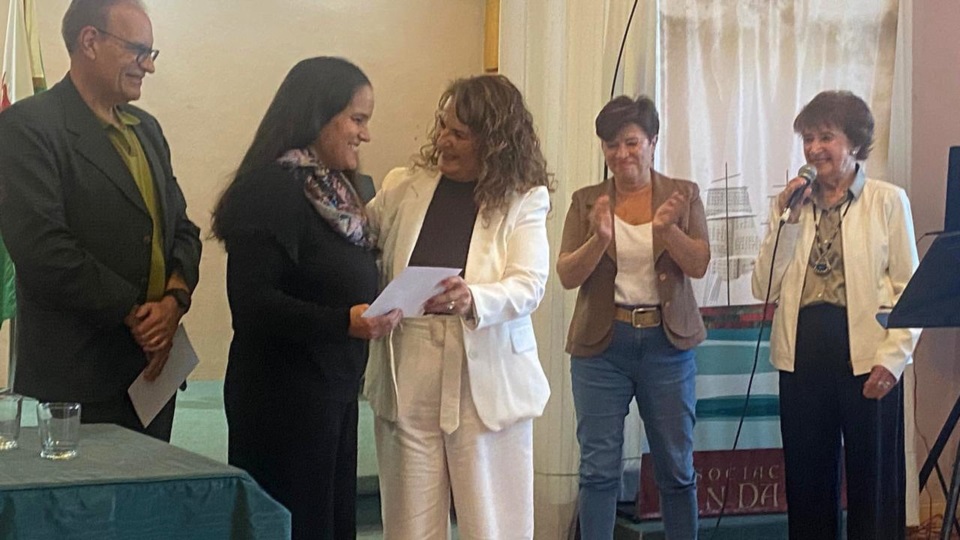 Gabriela Carel durante su participación en "Ventana a la Palabra".