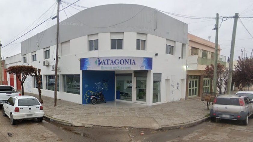 La sede de Patagonia Broker en Urquiza y Alberdi, en Trelew. 
