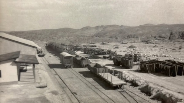 La estación de ferrocarril.