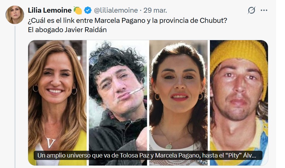 El posteo de Leomine en X.
