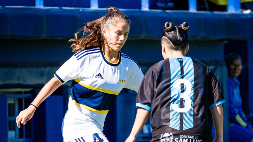 Jugando para Boca. 
