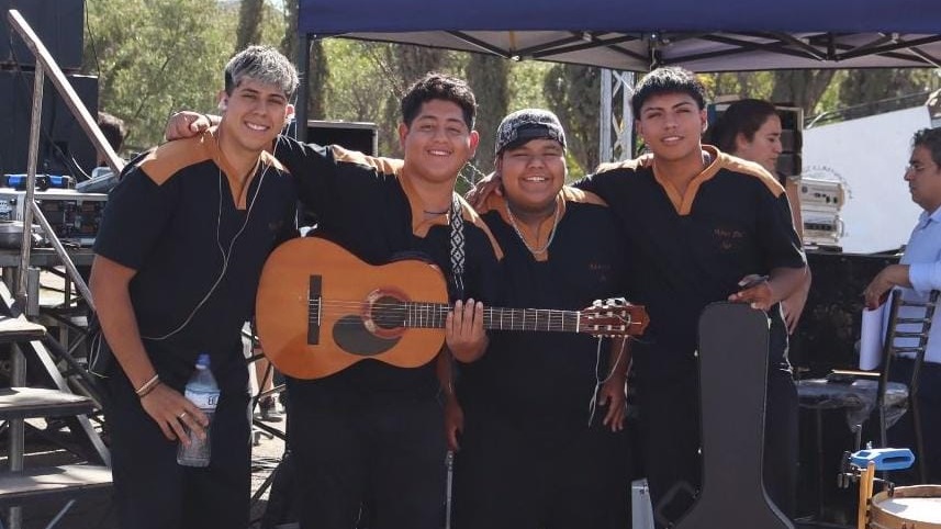 El grupo Aires del Sur en Trelew.