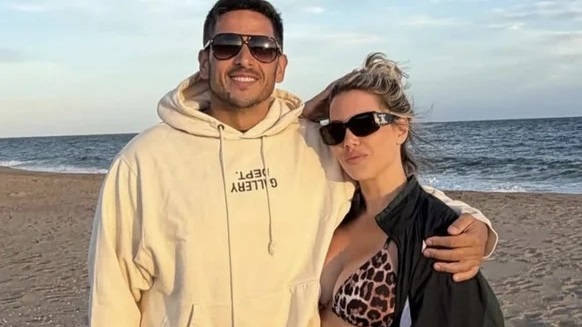 Wanda Nara junto a Martín Migueles. Foto: Agencia NA (Redes Sociales)