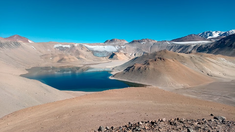 Vista del cráter Corona del Inca. Foto: Agencia NA (CONICET).