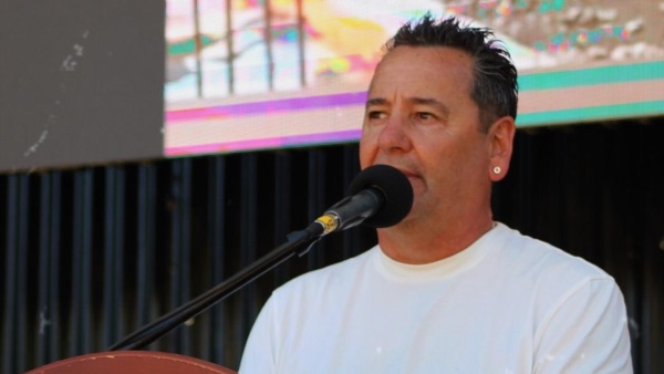 Ariel Molina, intendente de Corcovado.