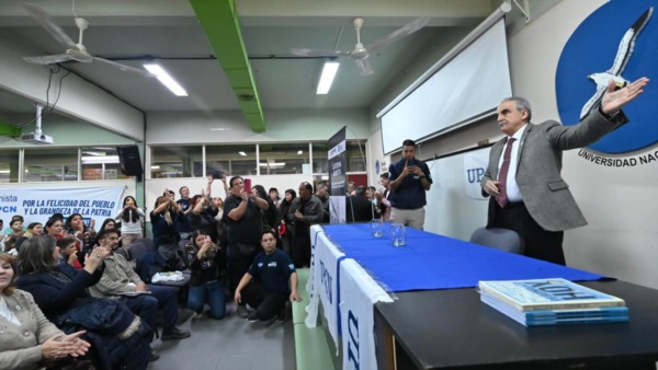 El economista reivindicó el rol del movimiento obrero. Foto: Daniel Feldman.