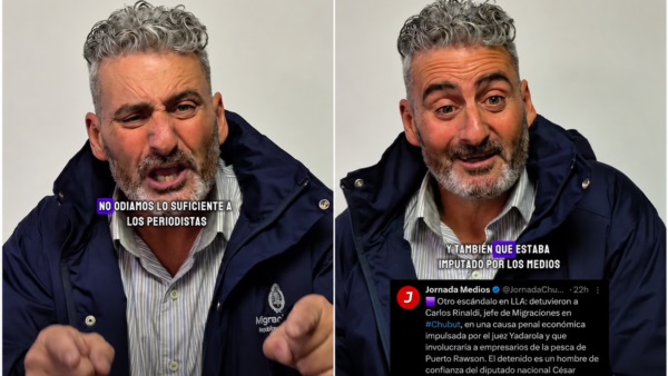 Caricaturesco. La versión de Rinaldi en sus redes parece sacada de un programa de Capusotto.