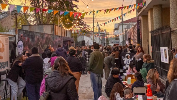 La muestra en el Pasaje Tucumán.