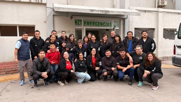 El equipo completo de UMU en su último día en el Hospital Adolfo Margara de Trelew 