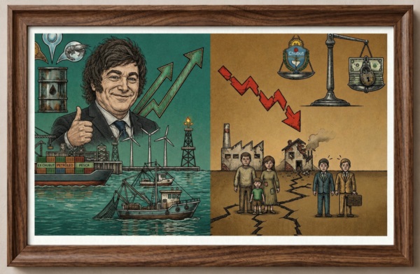 Un cuadro de la realidad permanente. Mucho para otros, poco para Chubut.