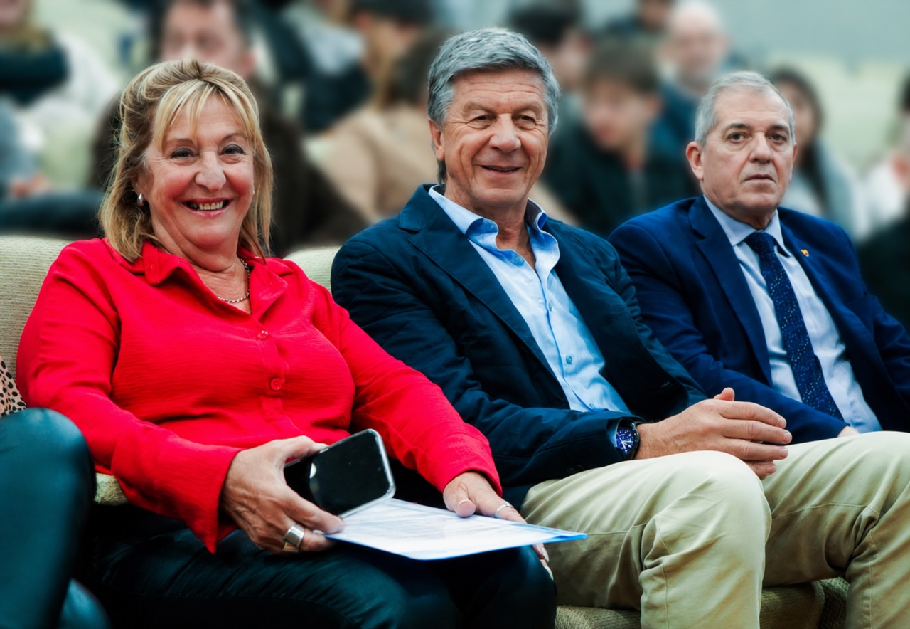 Cavagnini, Menna y el ministro Punta.