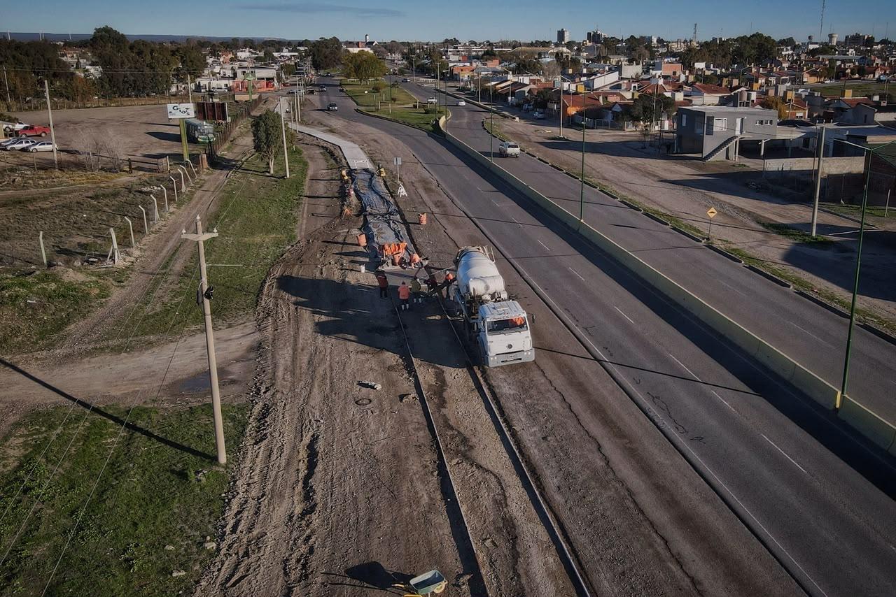 Reconstrucción de la bicisenda hacia el balneario rawsense.