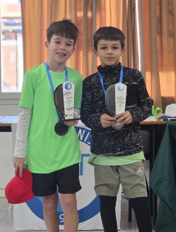 Iñaki Chaparro (Tw) y Bautista Medina (NQN), primero y segundo de Sub 10.