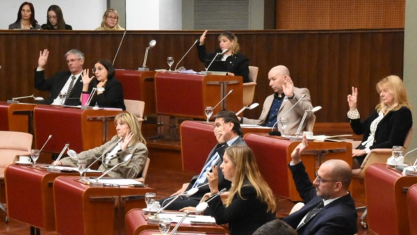 Sesión de la Legislatura de este jueves.