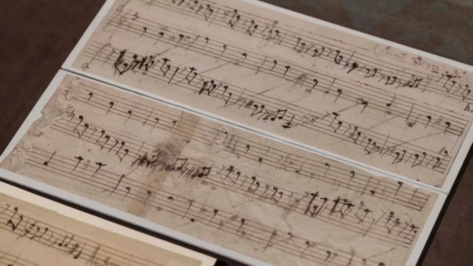 De puño y letra del maestro de maestros, para la hija del Duque, notable arpista..
