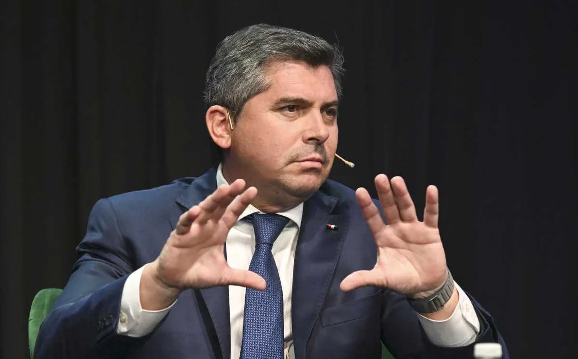 El gobernador de San Juan, Marcelo Orrego. Fotografía: Agencia Noticias Argentinas.