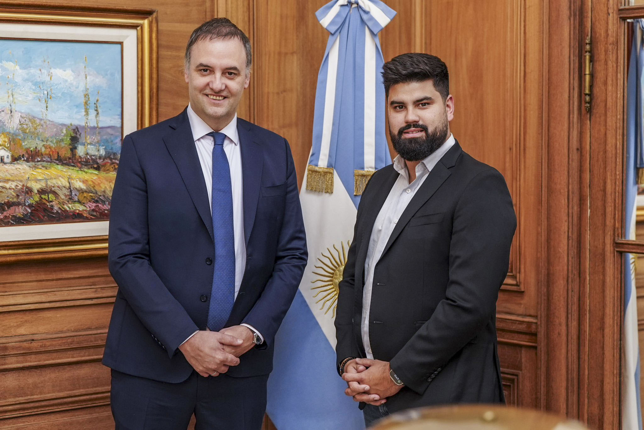 Manuel Adorni y Fabián Fernández.