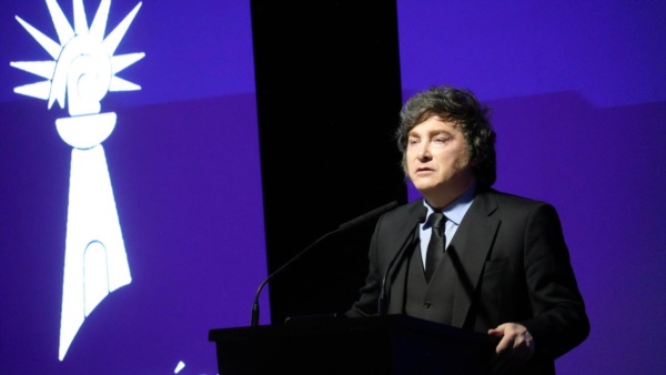 Javier Milei en España.