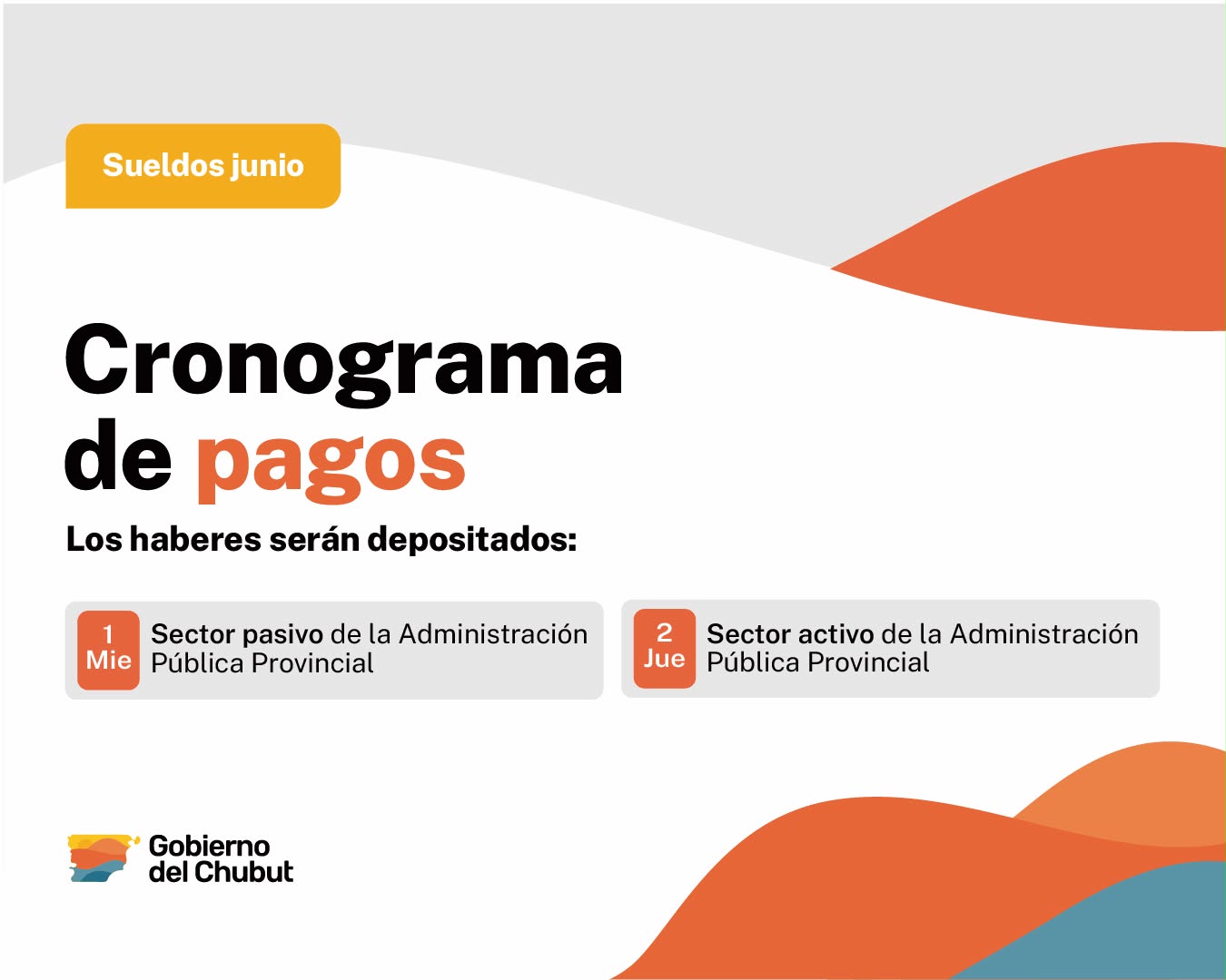 Cronograma de pagos.