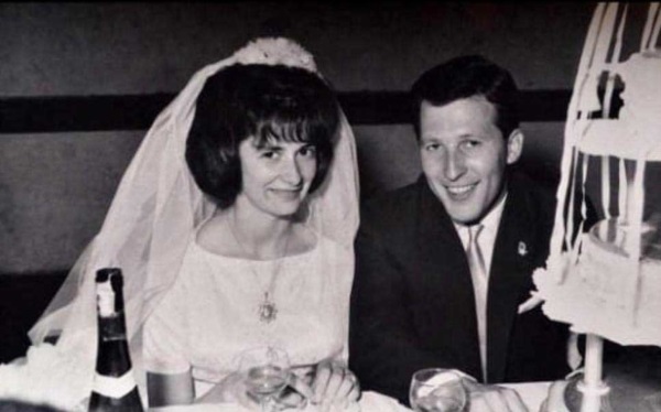 César y Elida Verdau, su esposa y madre de sus dos hijos.