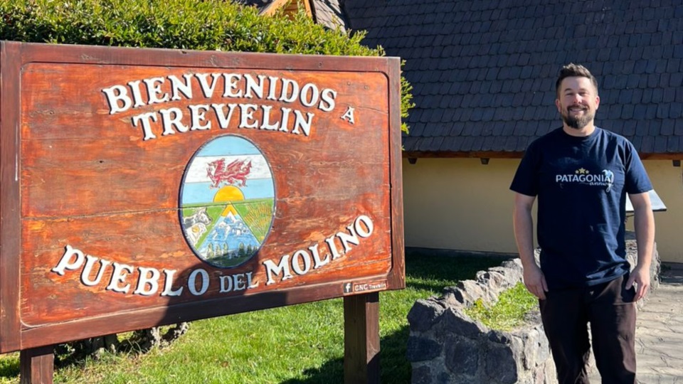 Alin Jones, representante de la Asociación Galesa de Trevelin.