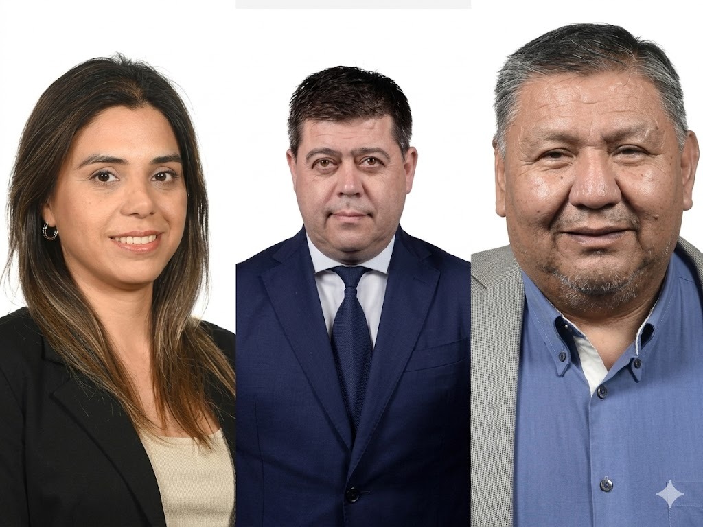 Maira Frias, César Treffinger y Jorge "Loma" Ávila. 