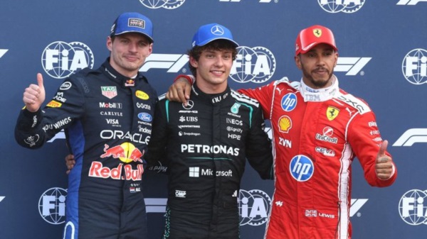 Antonelli domina la clasifica y logró su 4ª pole en la temporada. Verstappen fue 2º y Hamilton 3°.