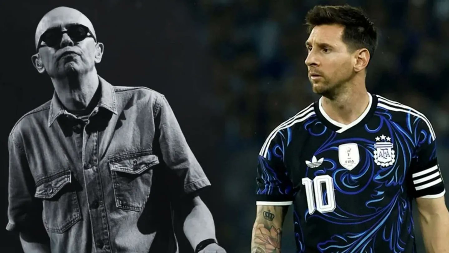 Revelan un emotivo mensaje del Indio Solari para Messi.
