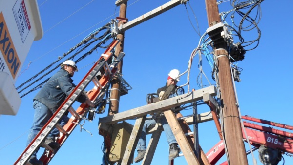 Trabajadores de la energía eléctrica.