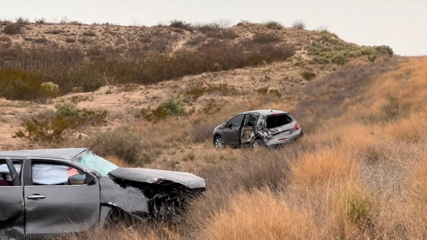 La colisión se produjo a 14 kilómetros de Trelew.