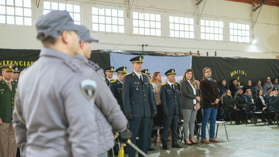 El acto se desarrolló en Rawson.