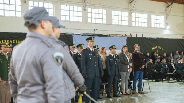 El acto se desarrolló en Rawson.