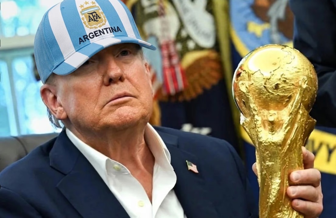 Esta imagen del presidente norteamericano fue generada por la Inteligencia Artifical.