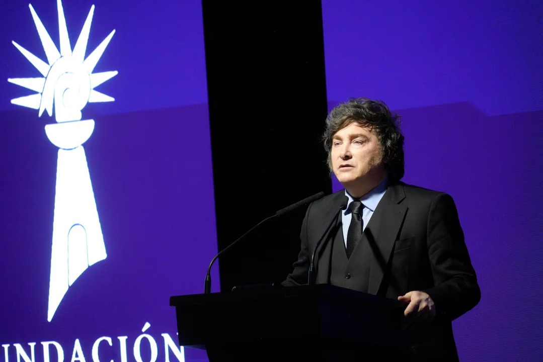 ¿Está nervioso? Fiel a su estilo, el presidente increpó duramente a un asistente al acto que lo interpeló.