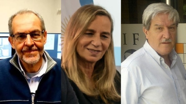 Alberto Baruj, Claudia Capurro y Roberto Rivarola.