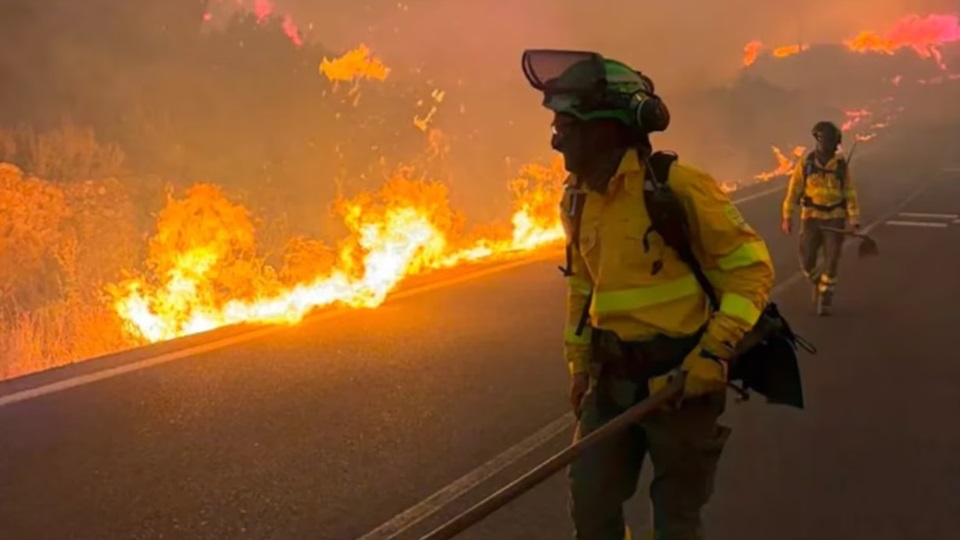 La combinación de la baja humedad, la vegetación seca y la violencia de las ráfagas generó las condiciones propicias para la rápida propagación del fuego.