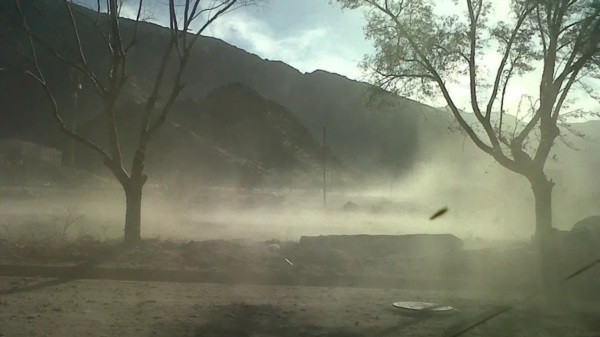 Las autoridades reportaron voladura de techos, caída de árboles y múltiples incendios forestales en la provincia.
