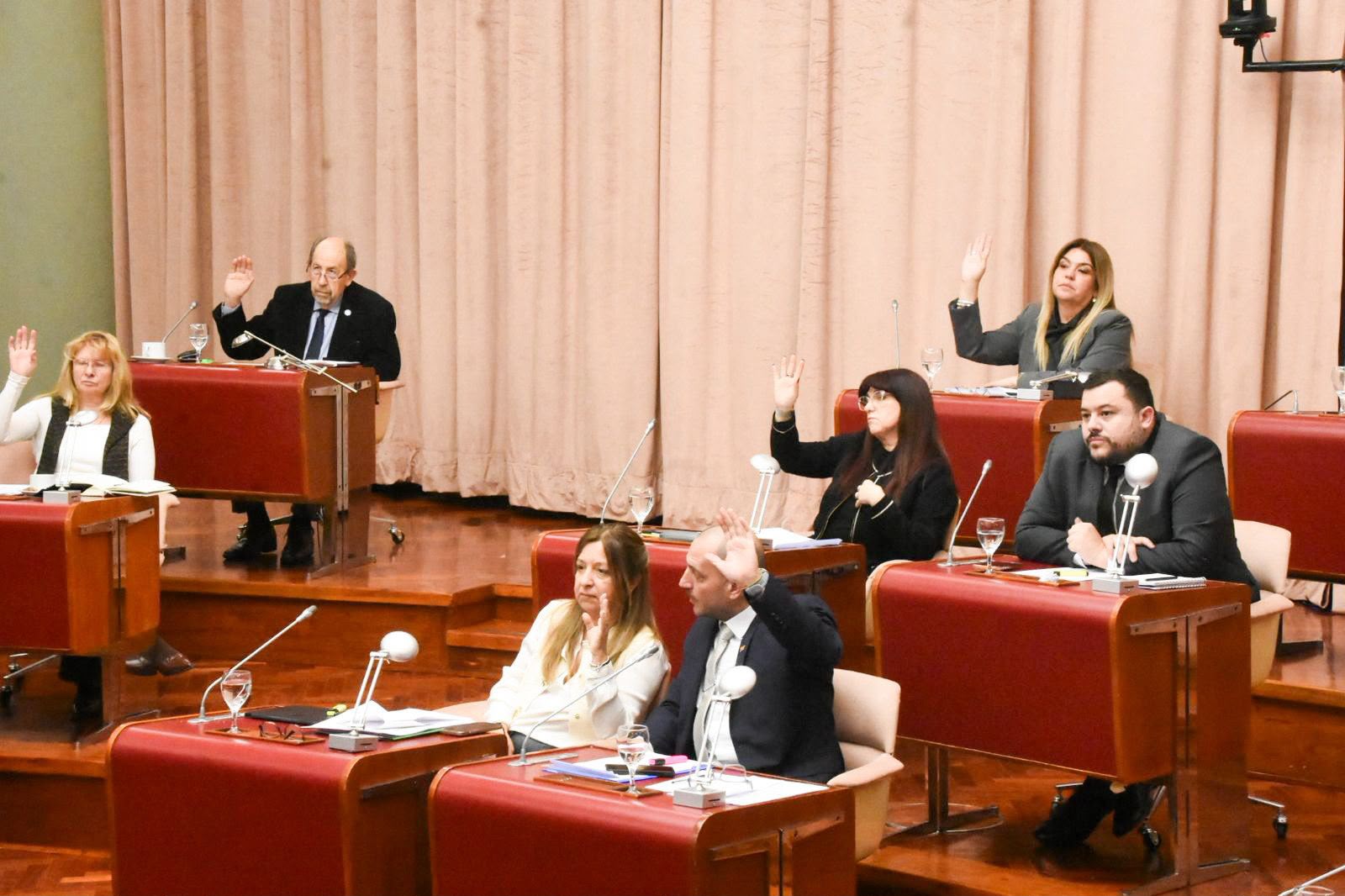Diputados aprobando el acuerdo con YPF.