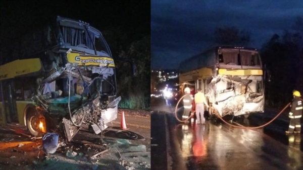 El siniestro tuvo lugar en el kilómetro 1461 de la Ruta Nacional 12, en jurisdicción de Capioví.