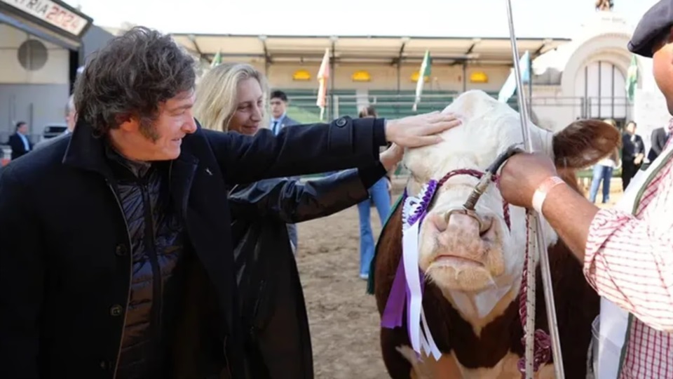 El presidente Javier Milei encabezó la inauguración de la 138° edición de la Exposición Rural.