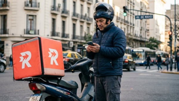 Un repartidor necesita hacer 453 viajes al mes para no ser pobre. Foto: Agencia NA.